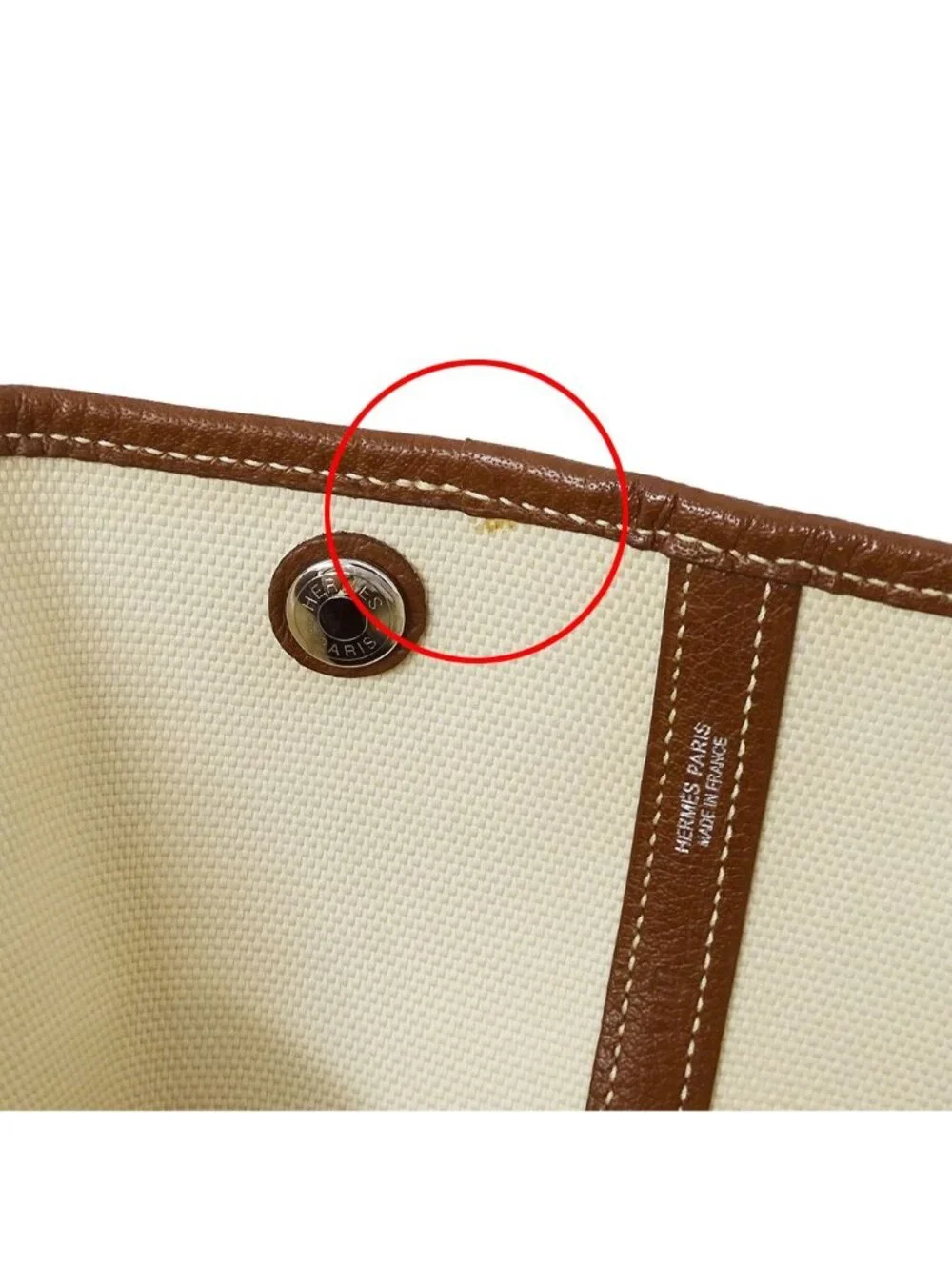 Hermes Tote Handbag Garden Party PM Twal Mosaic Brown Silver